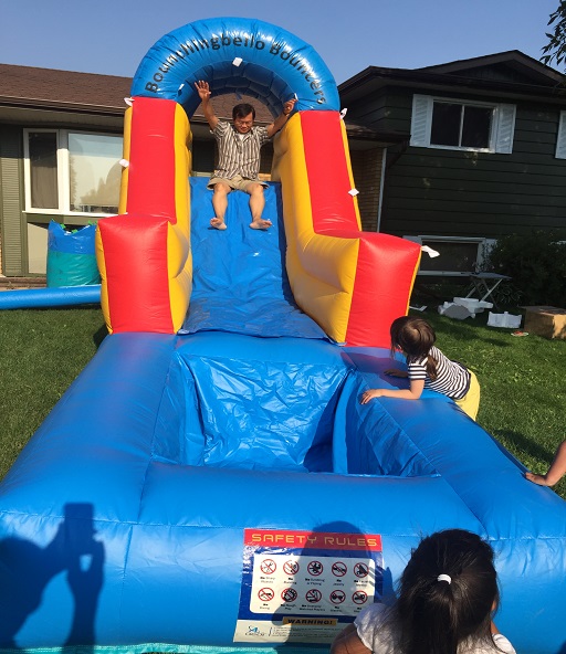 21 X 6 Giant Toddler Slide grandpa getting in